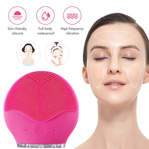 Electric Vibration Facial Cleansing Brush